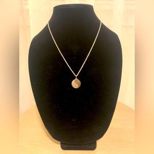 Sterling silver torchon chain with sterling Yin Yang charm NWT